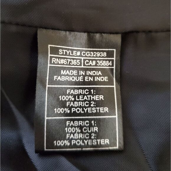 Cupcakes & Cashmere 100% Leather Shirley Moto Jacket size Small in Black - Picture 14 of 15